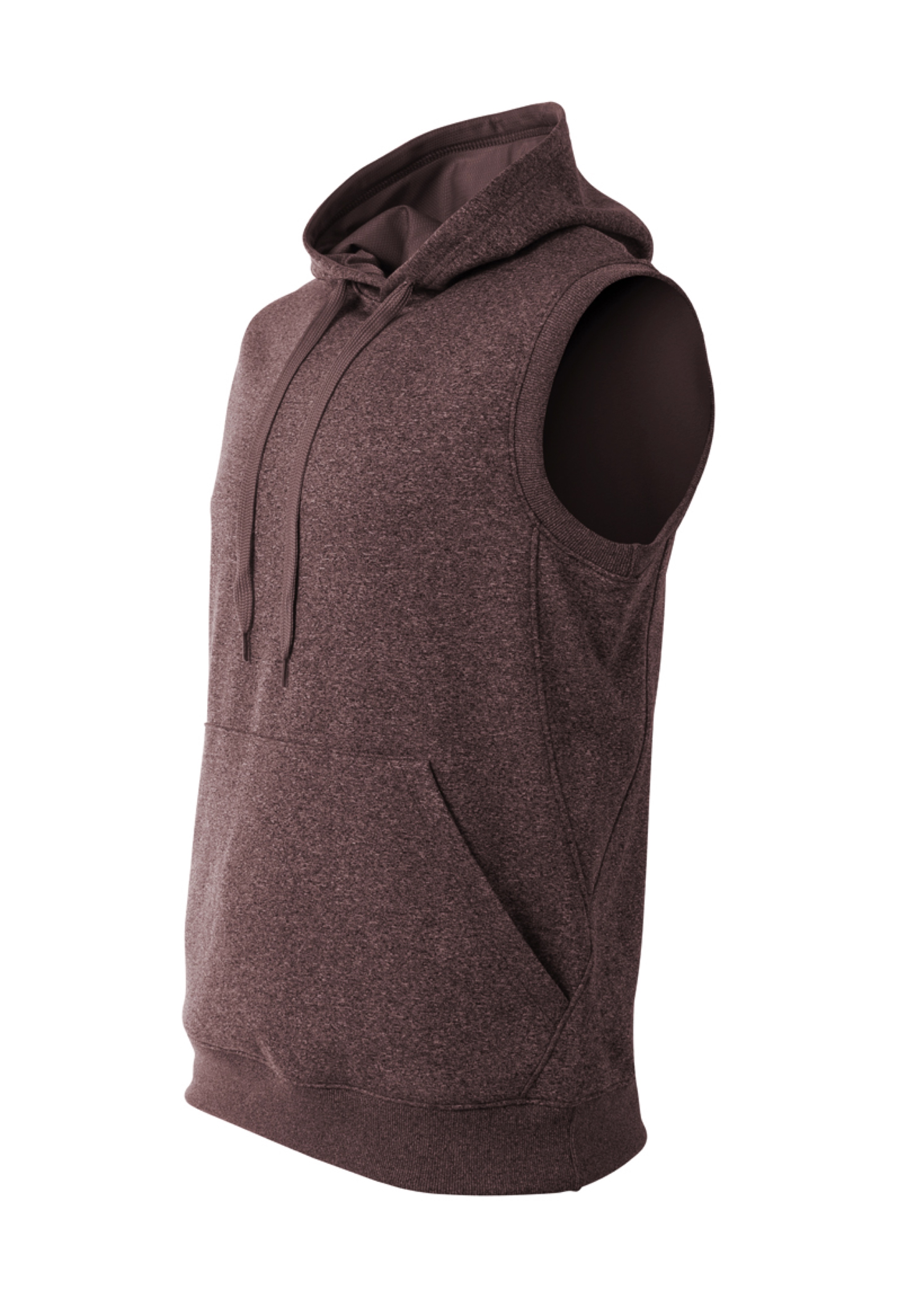 N4002 A4 Mens Agility Sleeveless Tech Fleece Pullover Hooded Sweatshirt - Siide Image