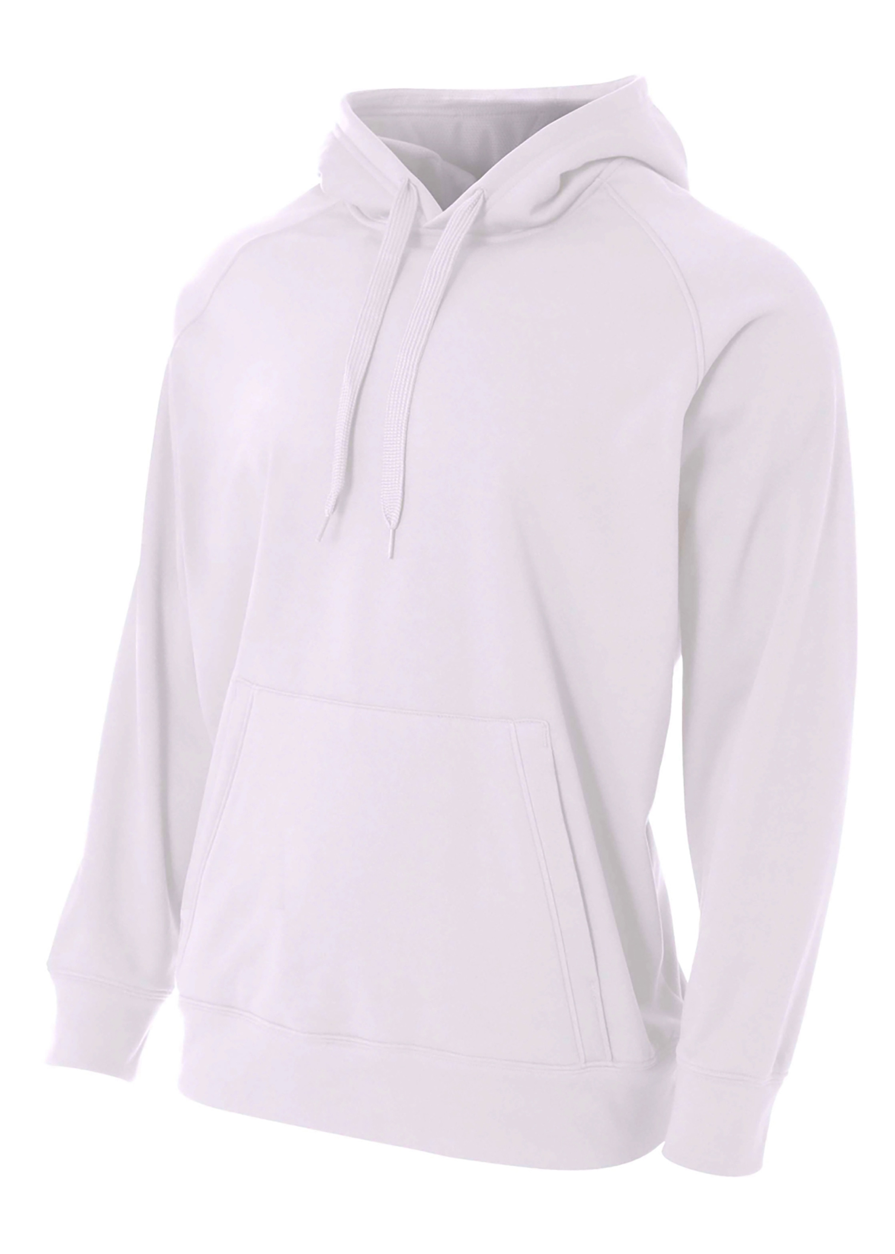 N4237 A4 Mens Solid Tech Fleece Hoodie N4237 A4 Mens Solid Tech Fleece Hoodie