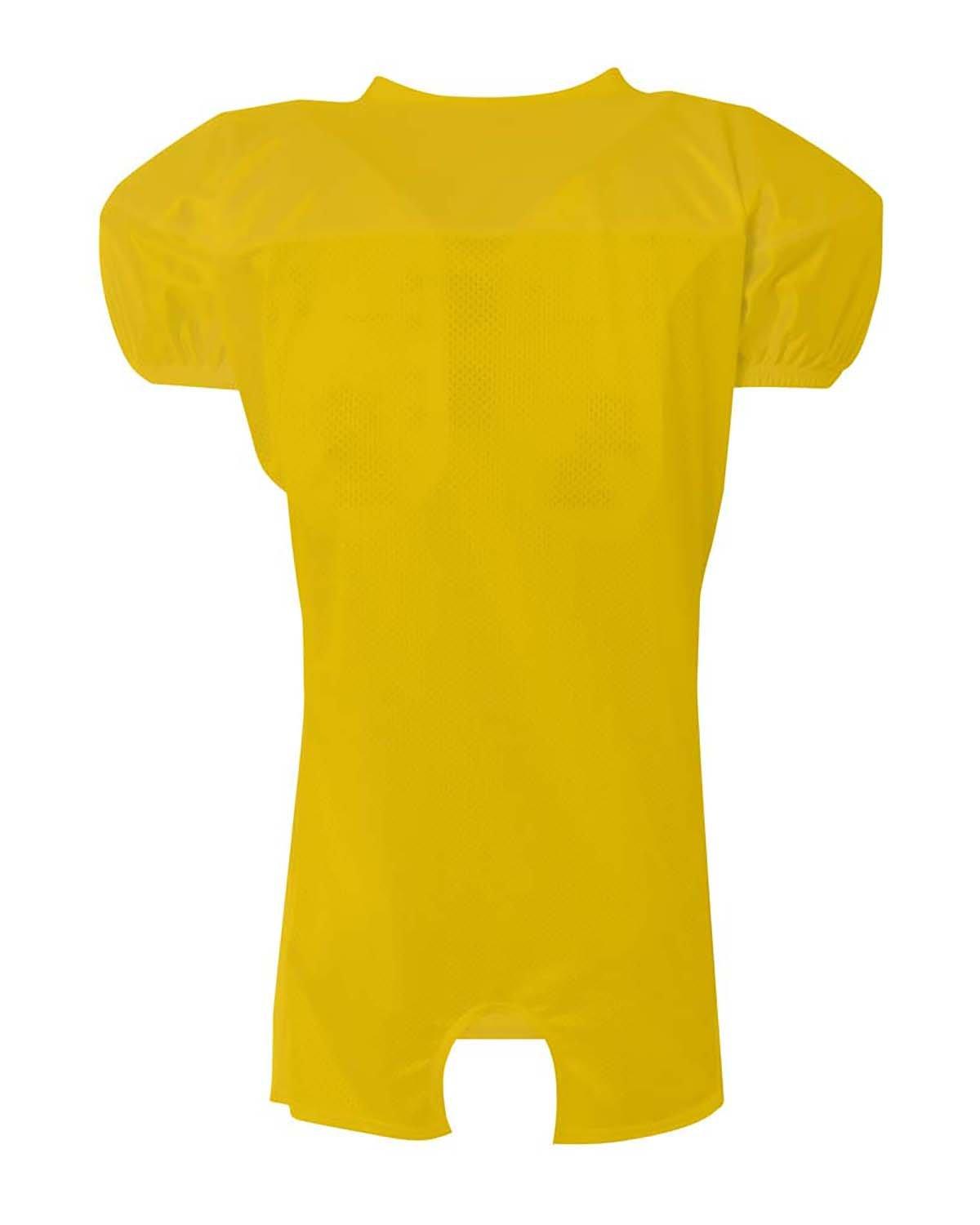 N4242 A4 Adult Nickleback Tricot Body w/ Double Dazzle Cowl And Skill Sleeve Football Jersey - Back Image