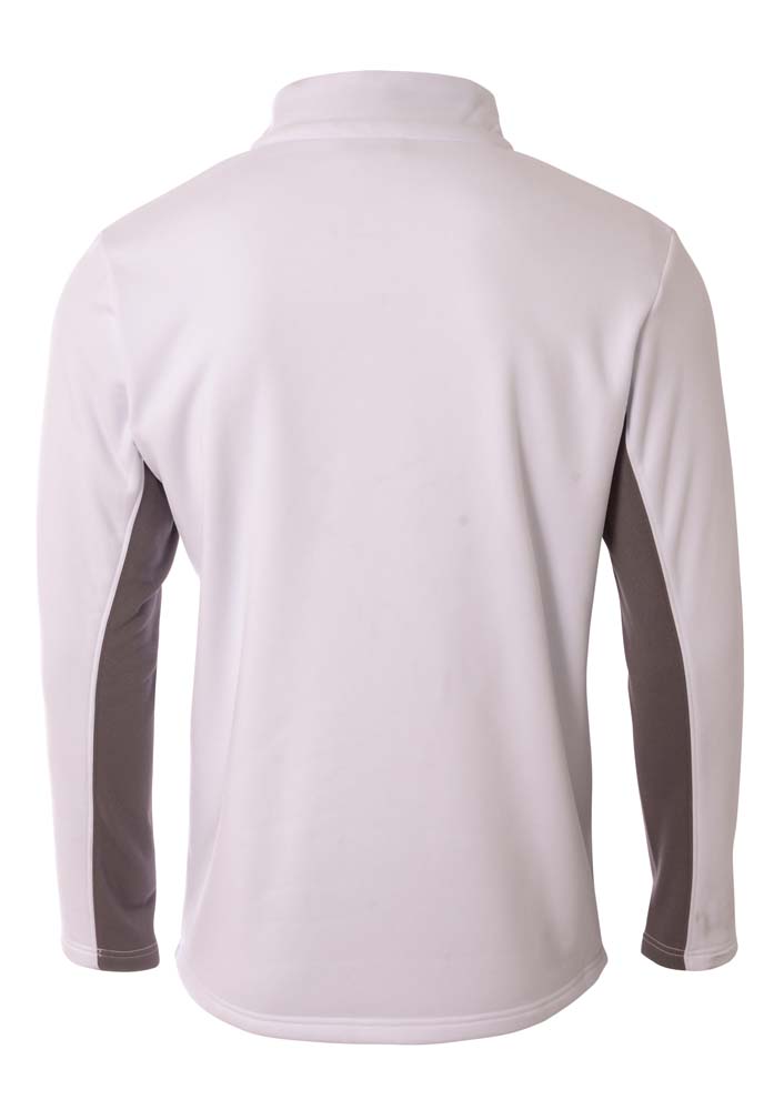 N4246 A4 Adult Tech Fleece 1/4 Zip Jacket - Back Image