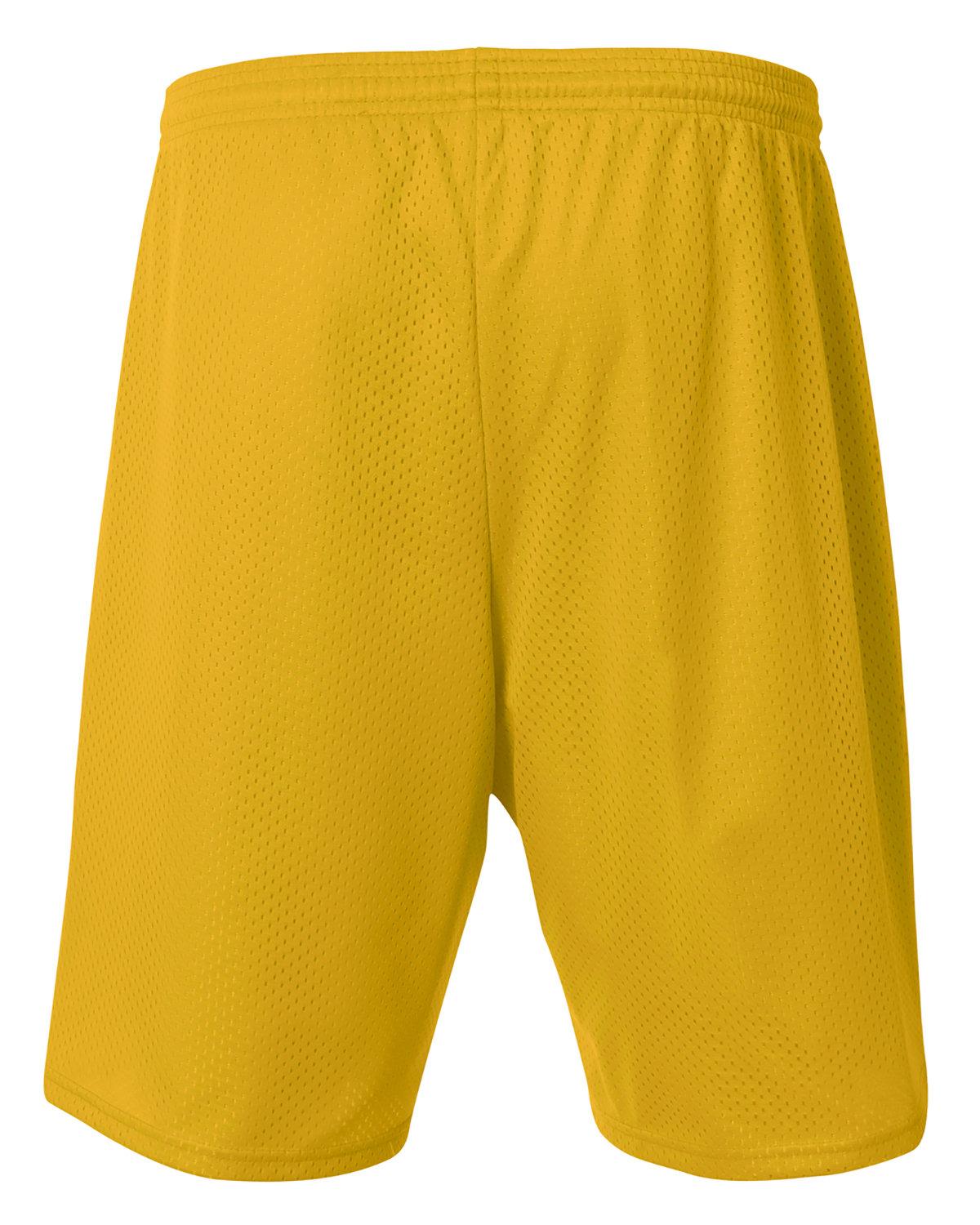 N5296 A4 Men's Tricot-Lined 9 Mesh Shorts - Back Image