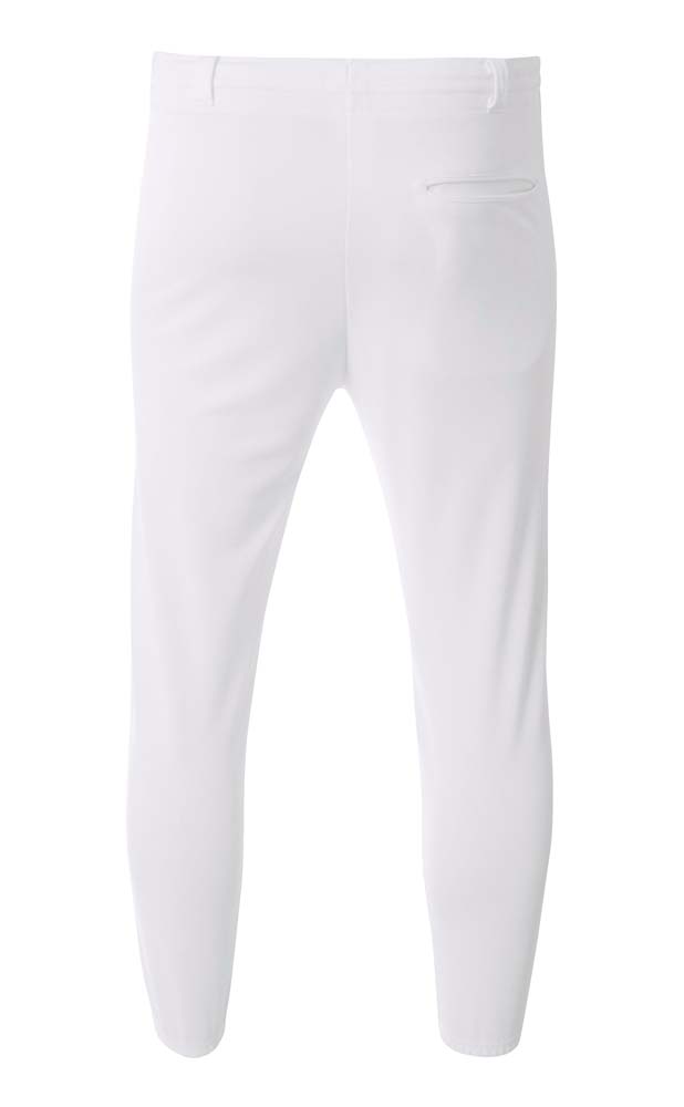 N6195 A4 Adult Double Play Polyester Baseball Pant with Elastic Waist and Belt Loops N6195 A4 Adult Double Play Polyester Baseball Pant with Elastic Waist and Belt Loops - Back Image