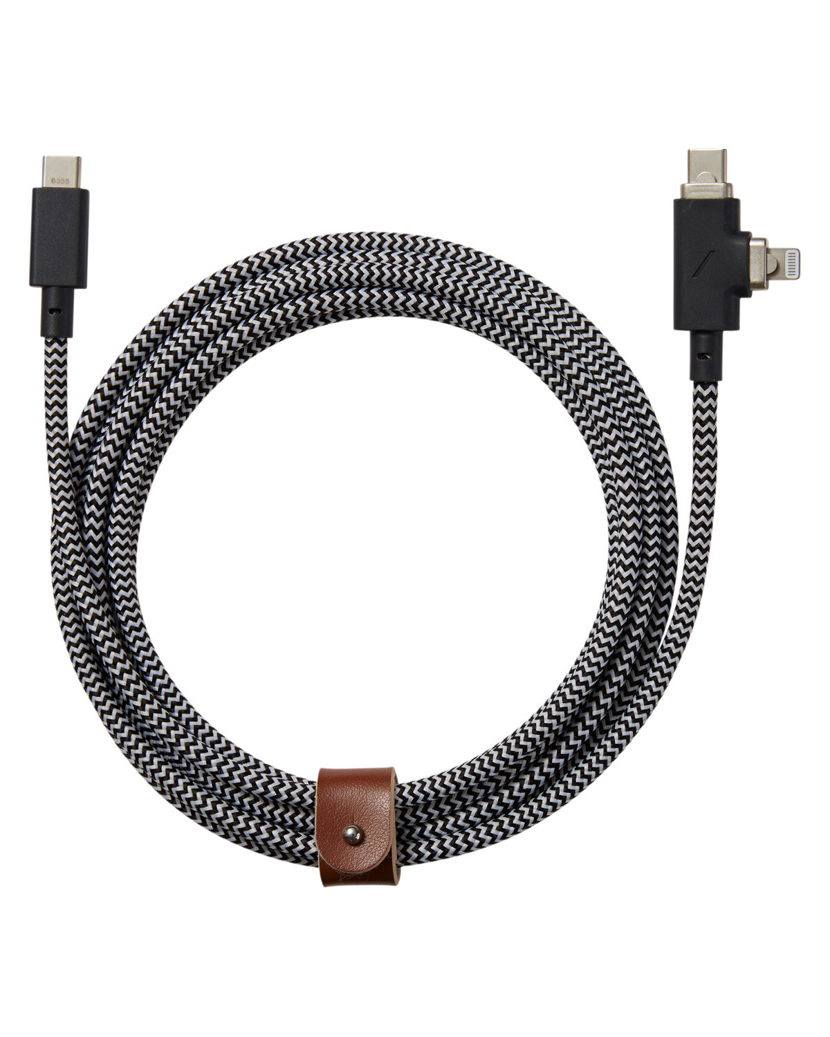 NU002 Native Union All-in-One Recycled PET Belt Duo Pro 240W Charging Cable - Back Image