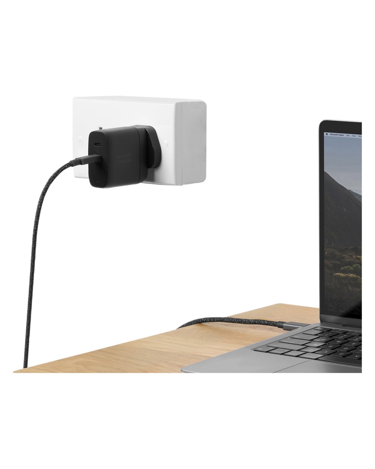 NU005 Native Union Recycled Plastic Fast GAN Laptop and Mobile Phone Charger - Siide Image