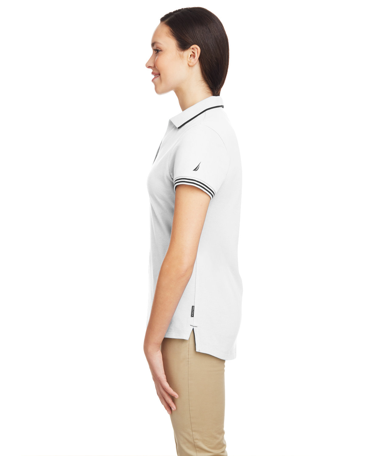 N17168 Nautica Ladies Deck Polo - Siide Image