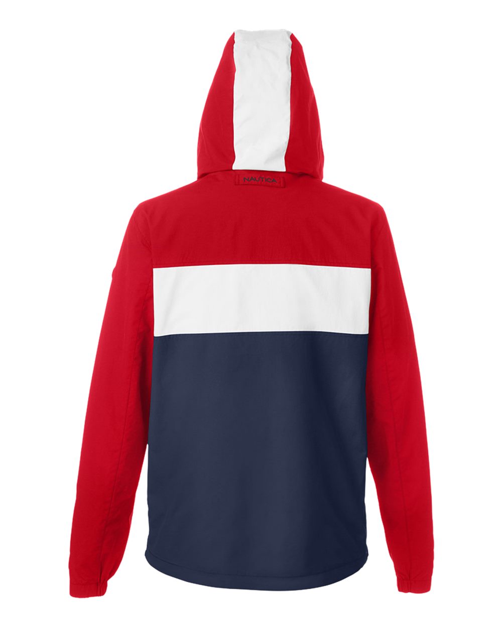N17174 Nautica Unisex Windward Pullover Anorak - Back Image