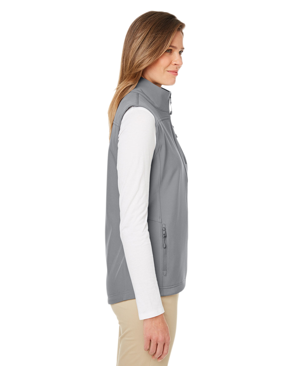N17908 Nautica Ladies Wavestorm Softshell Vest - Siide Image