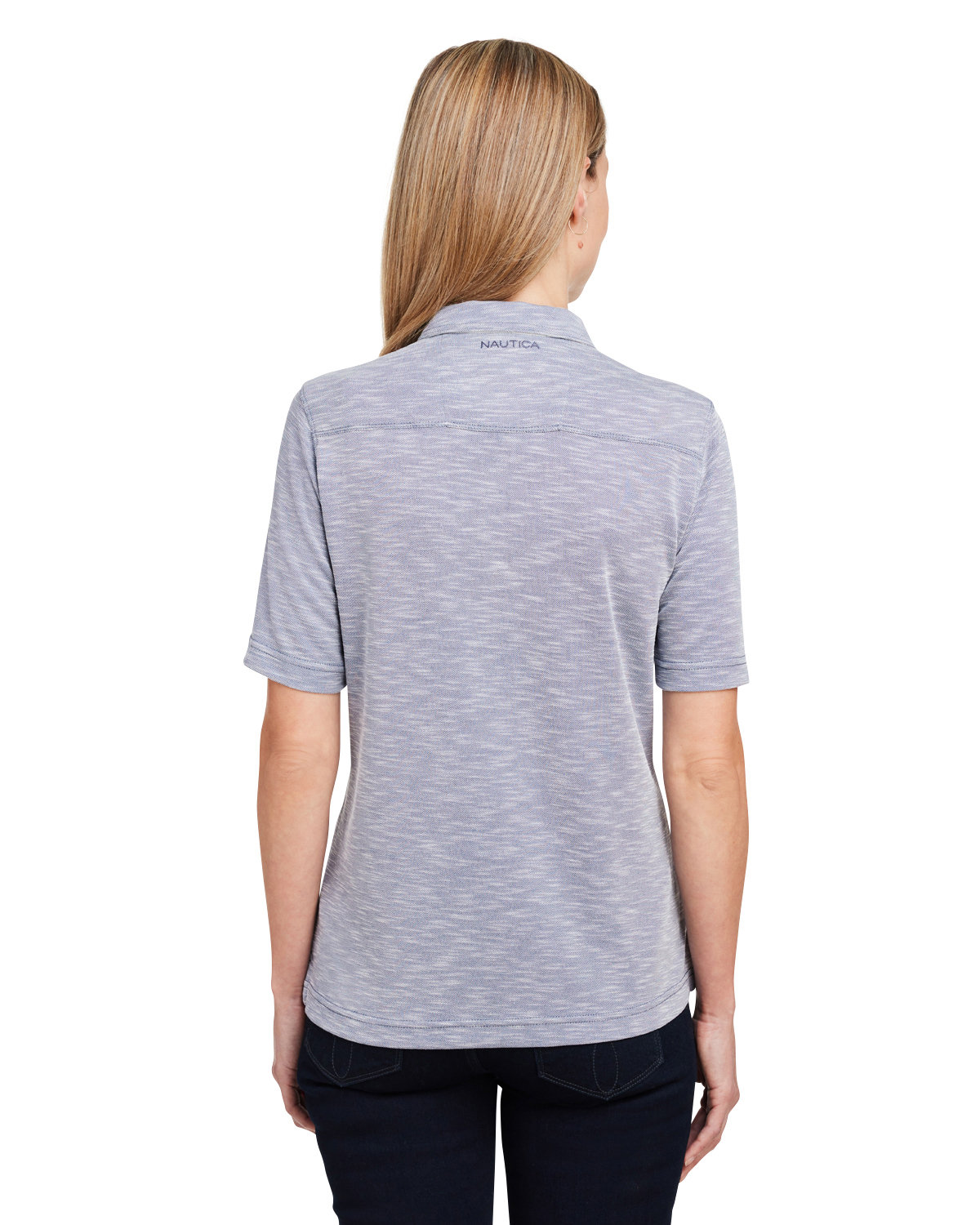 N17974 Nautica Ladies Sun Surfer Polo - Back Image