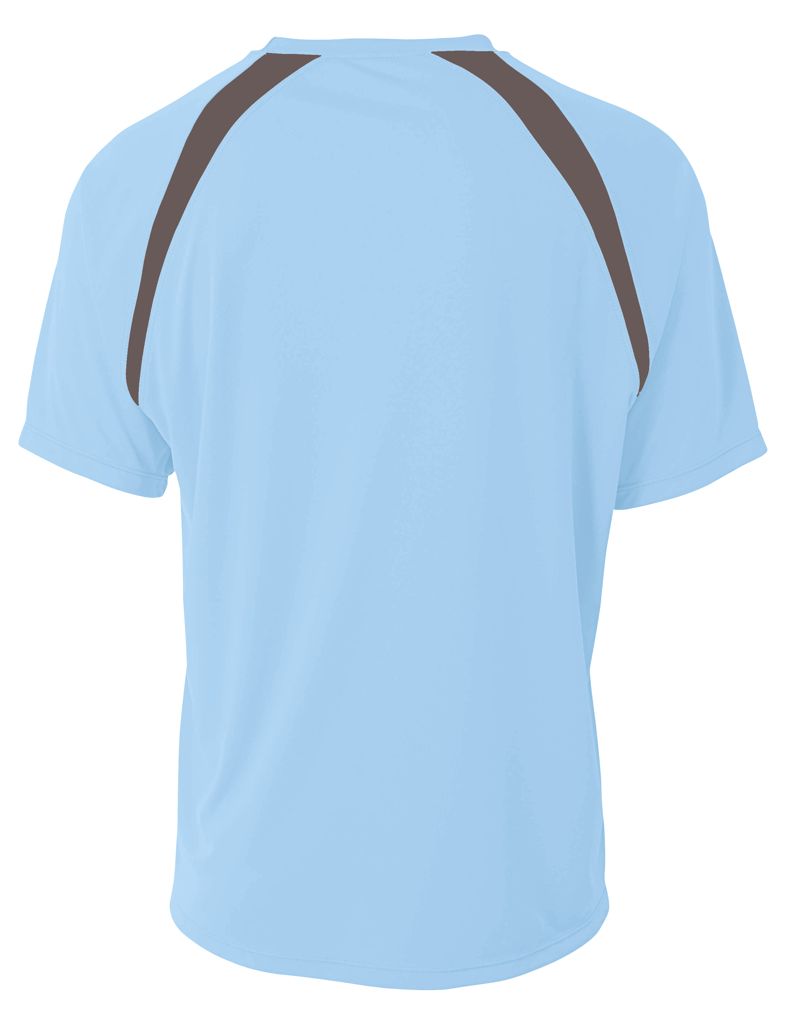 NB3001 A4 Boys Spartan Short Sleeve Color Block Crew Neck T-Shirt - Back Image