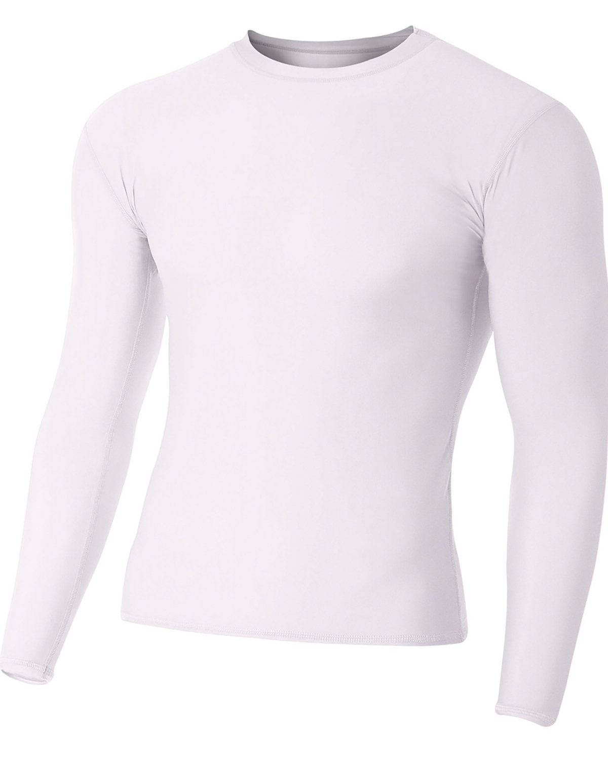 NB3133 A4 Youth Long Sleeve Compression Crewneck T-Shirt Zoom Image