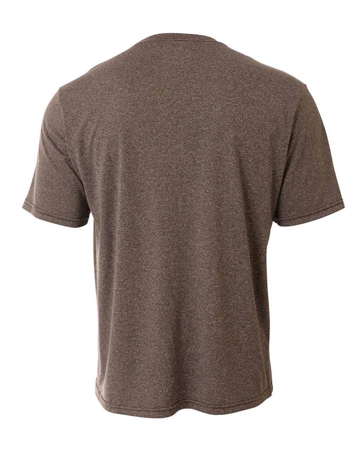 NB3381 A4 Youth Topflight Heather Performance T-Shirt - Back Image