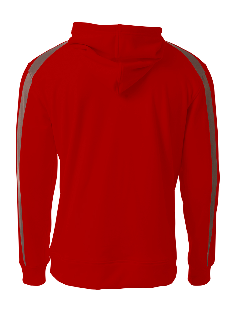 NB4004 A4 Youth Spartan Fleece Hooded Sweatshirt NB4004 A4 Youth Spartan Fleece Hooded Sweatshirt - Back Image