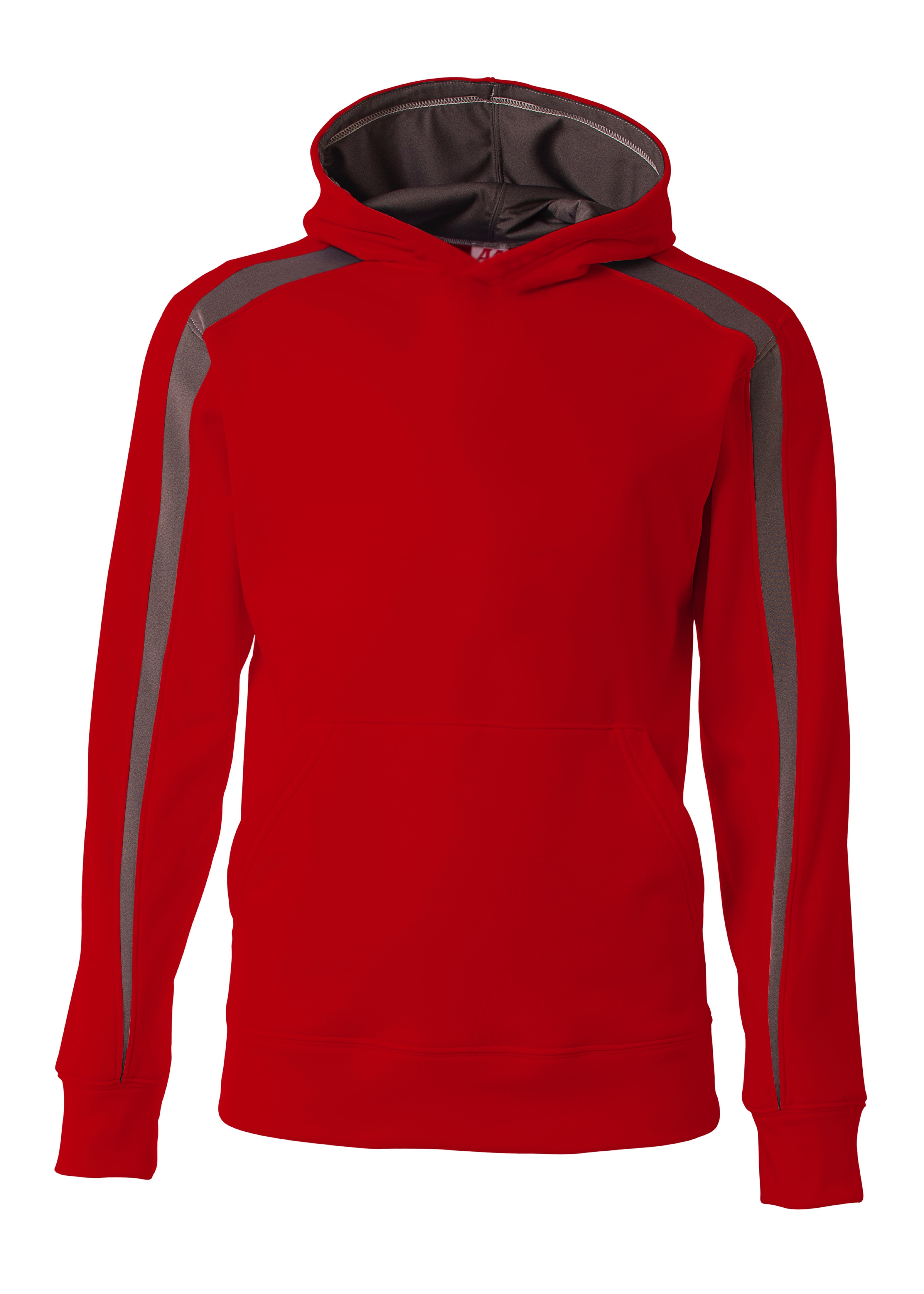 NB4004 A4 Youth Spartan Fleece Hooded Sweatshirt