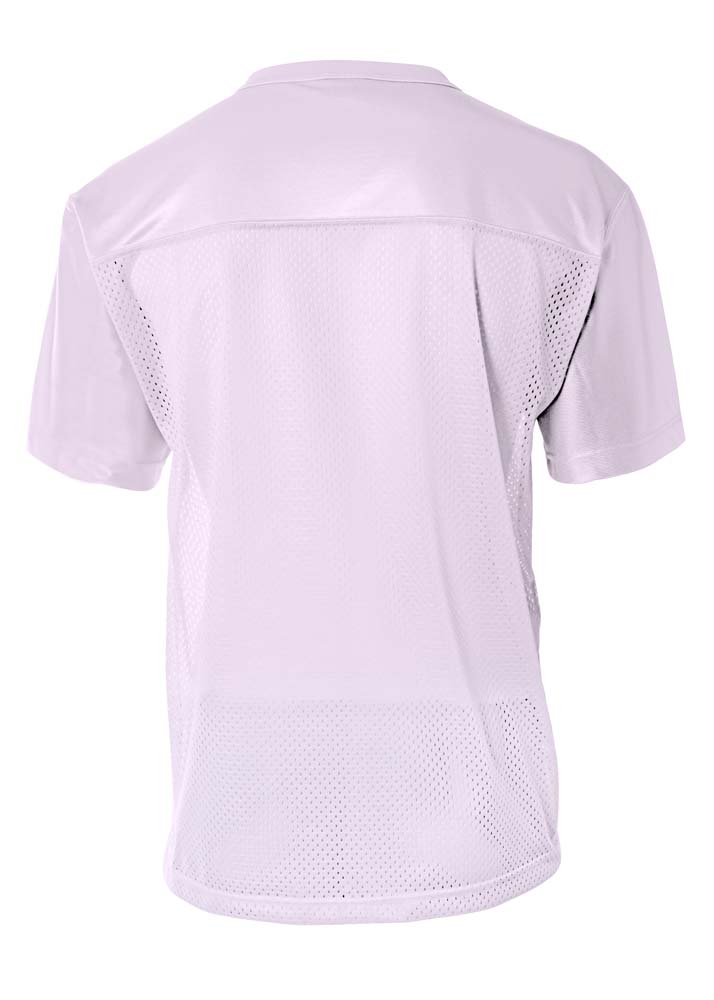 NB4212 A4 Youth Tricot Mesh With Dazzle Cowl Fan Jersey - Back Image