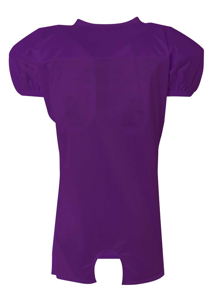 NB4242 A4 Youth Nickleback Football Jersey W/Double Dazzle Cowl And Skill Sleeve - Back Image