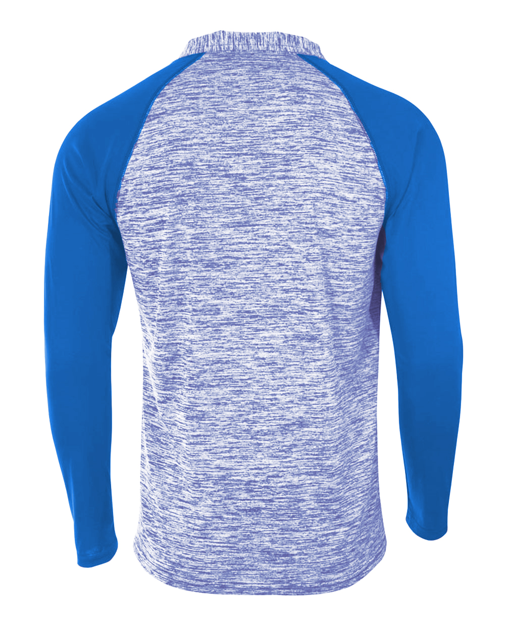 NB4249 A4 Youth Space Dye Quarter-Zip - Back Image
