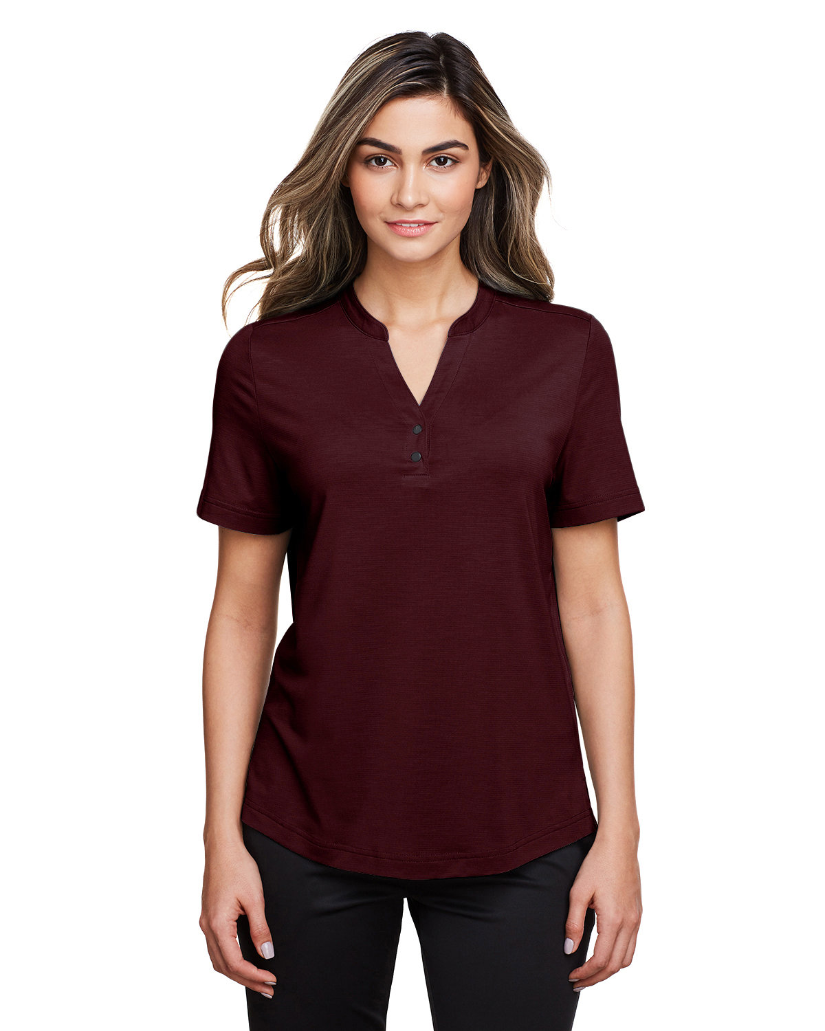 NE100W North End Ladies Jaq Snap-Up Stretch Performance Polo