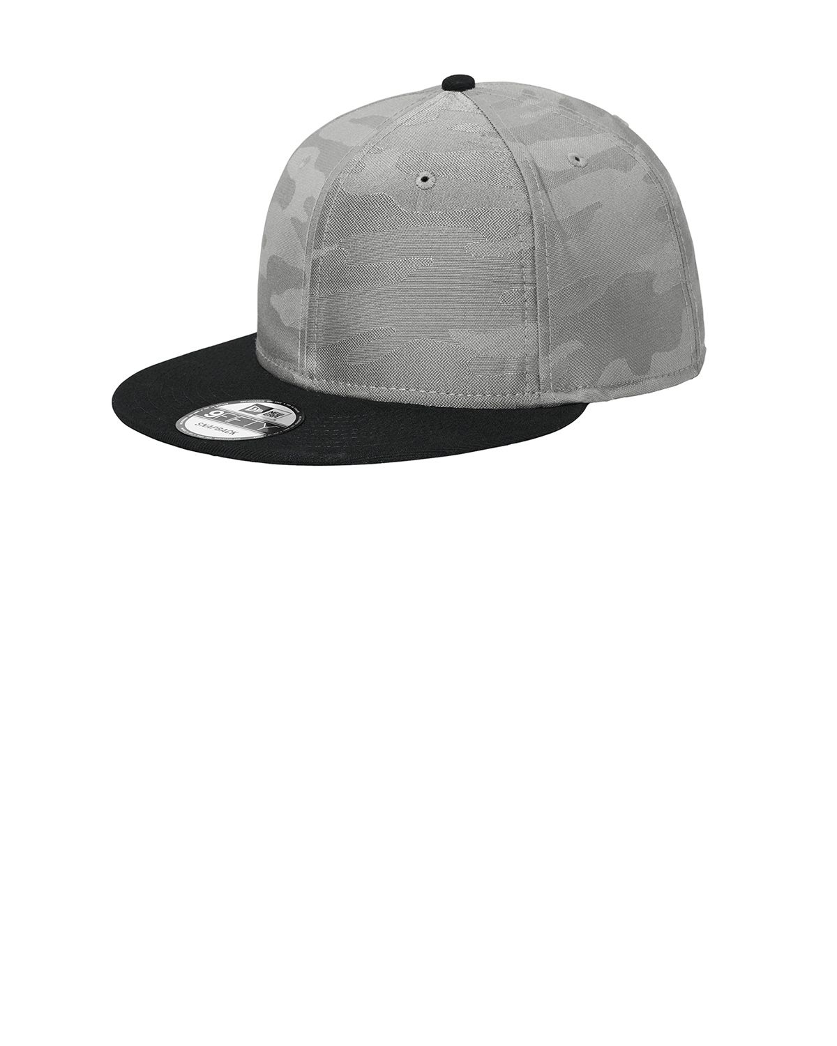 NE407 New Era Camo Flat Bill Snapback Cap
