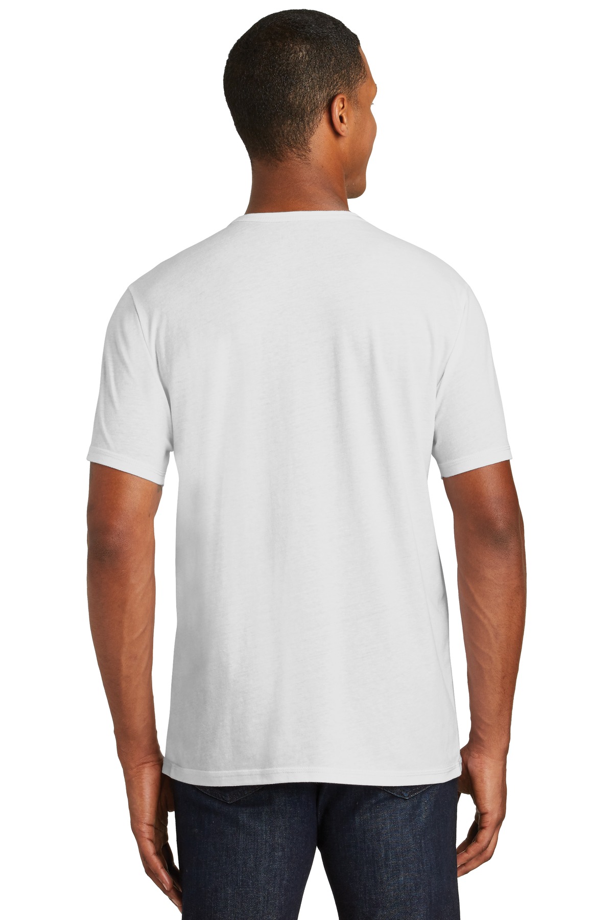 NEA130 New Era Tri-Blend Performance Crew Tee. - Back Image