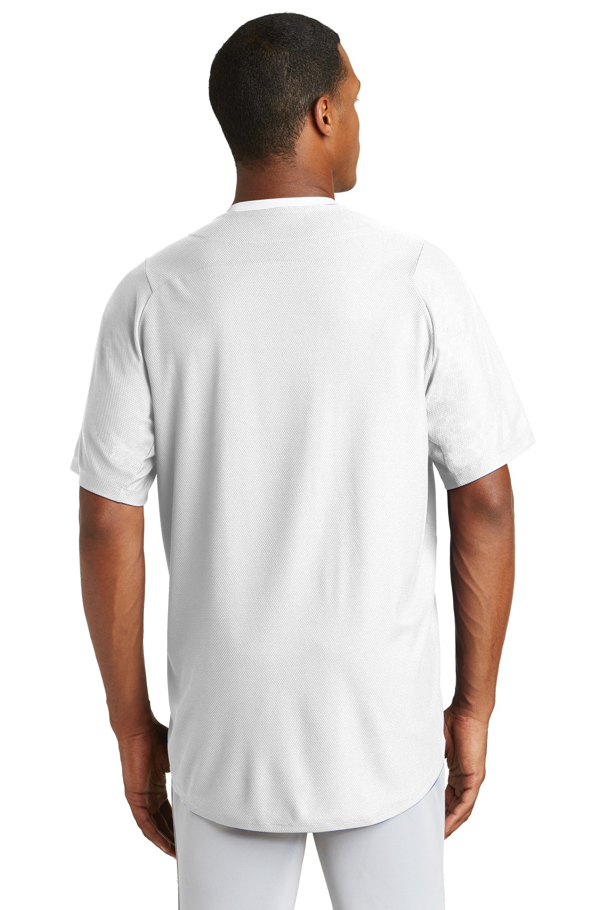 NEA220 New Era Diamond Era Full-Button Jersey. - Back Image