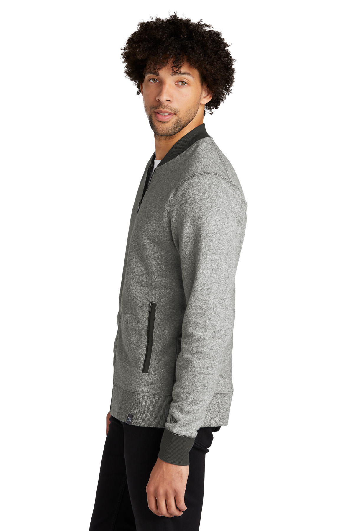 NEA503 New Era French Terry Baseball Full-Zip. - Siide Image
