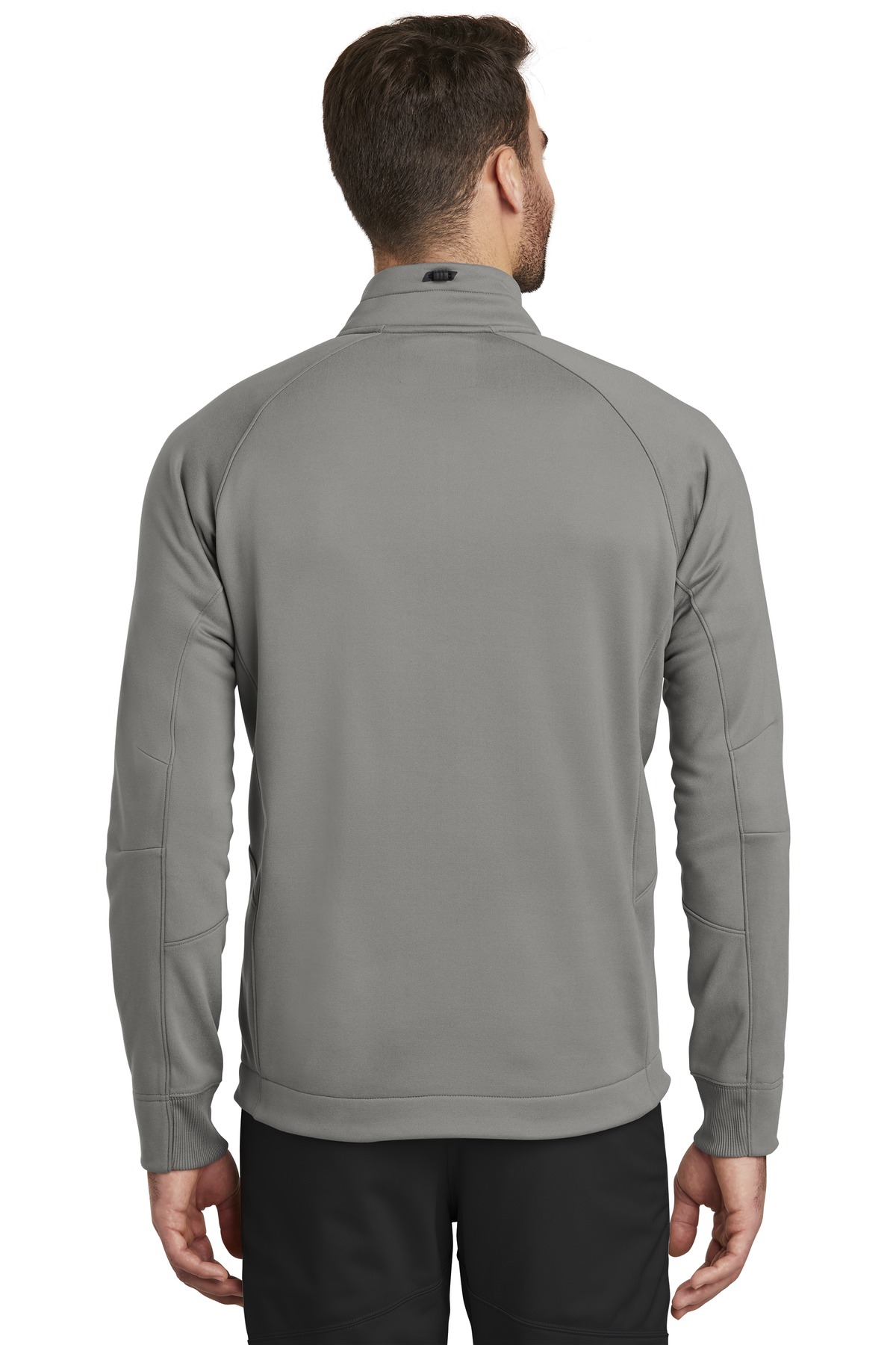 NEA523 New Era Venue Fleece 1/4-Zip Pullover. - Back Image