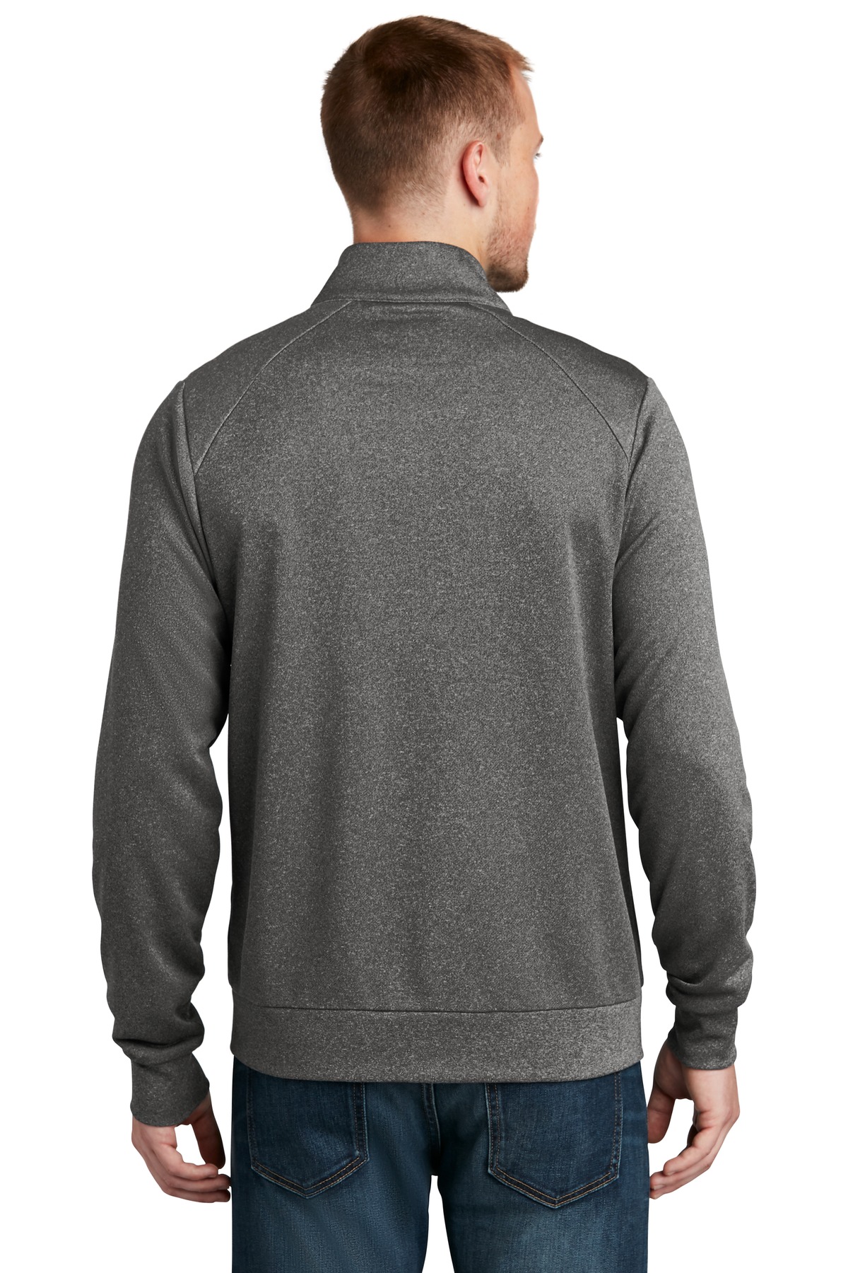 NEA530 New Era Performance Terry Full-Zip - Back Image