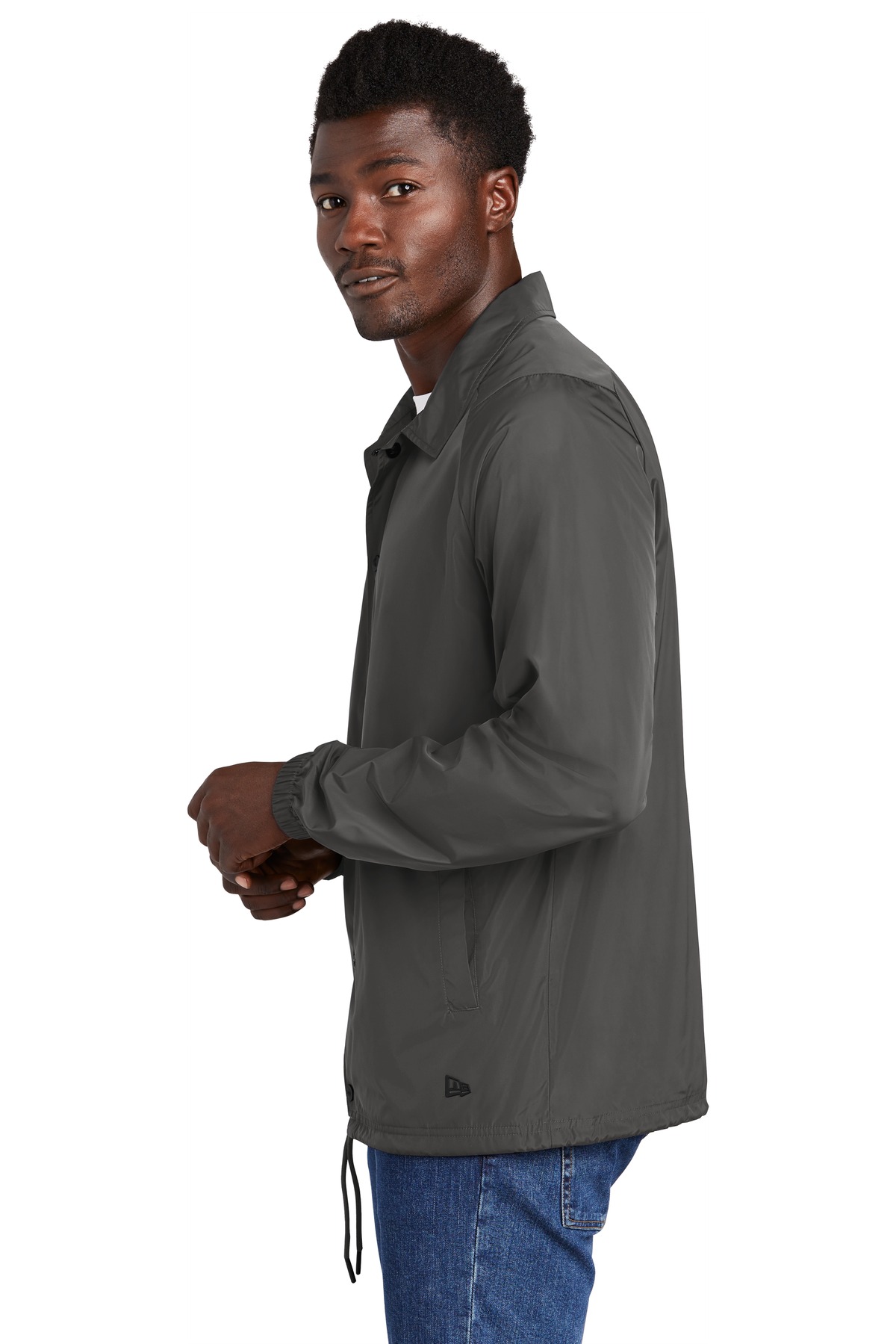 NEA601 New Era Coachs Jacket - Siide Image