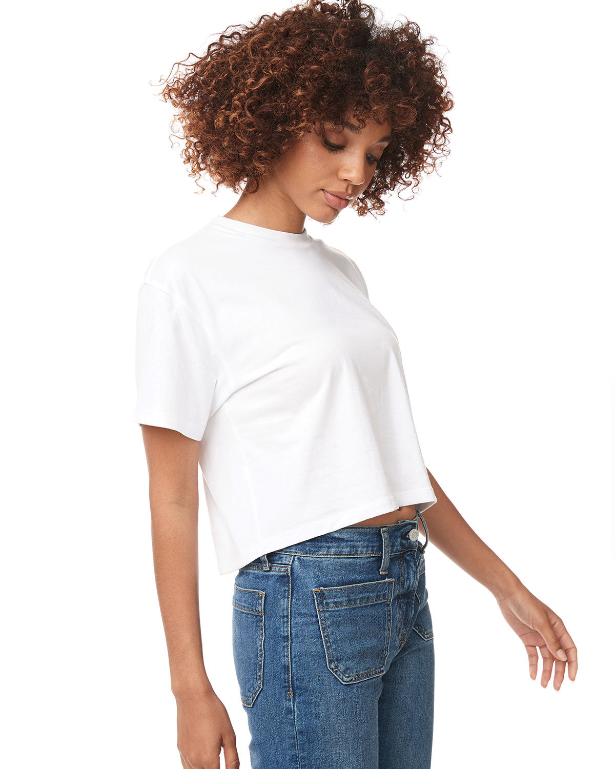 1580NL Next Level Ladies Ideal Crop T-Shirt 1580NL Next Level Ladies Ideal Crop T-Shirt - Siide Image