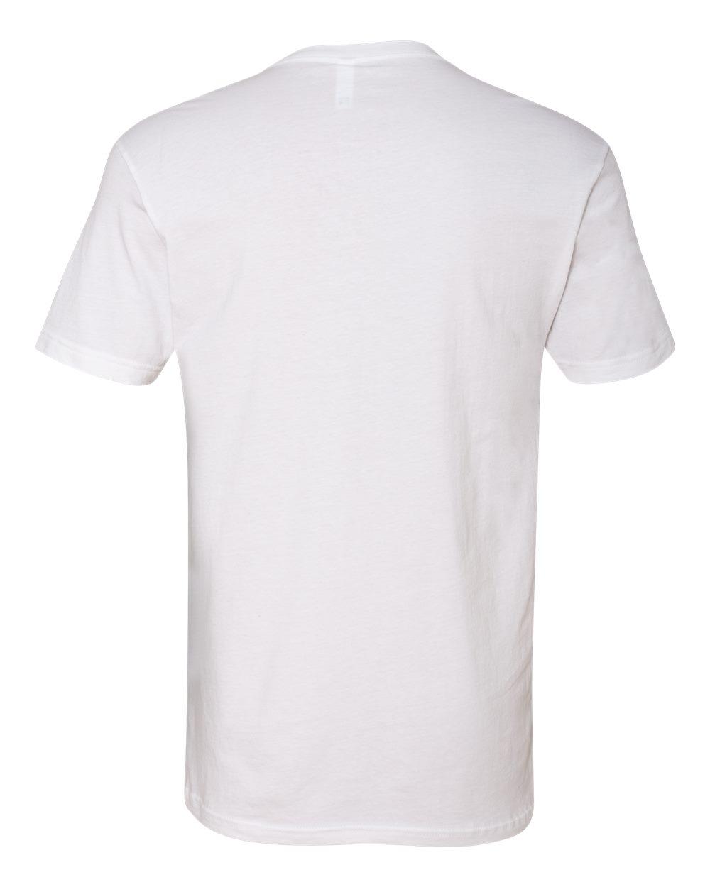 3200 Next Level Cotton Short Sleeve V - Back Image