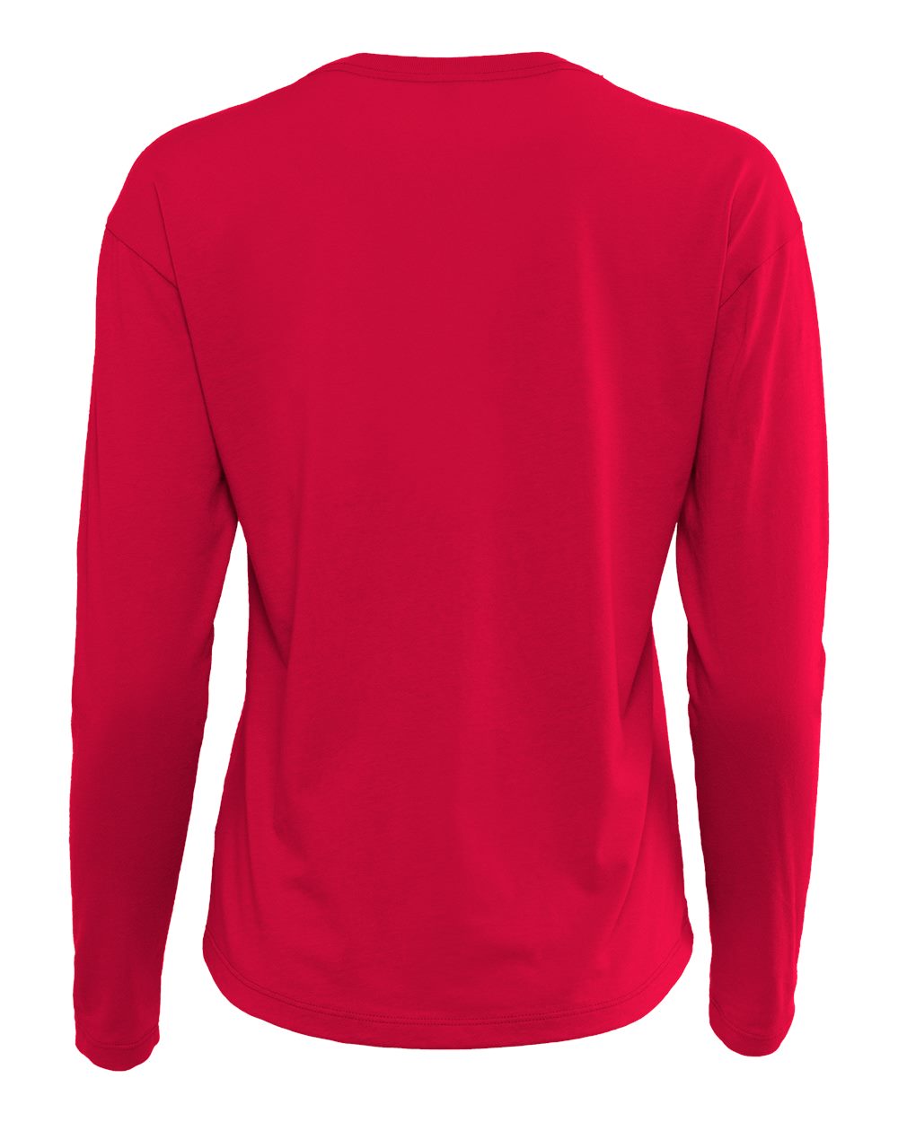 3911 Next Level Womens Cotton Relaxed Long Sleeve T-Shirt - Back Image
