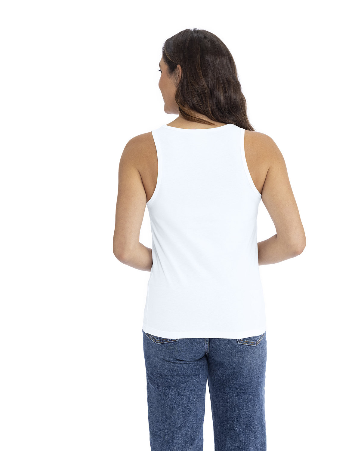 3933NL Next Level Ladies Cotton Tank - Back Image