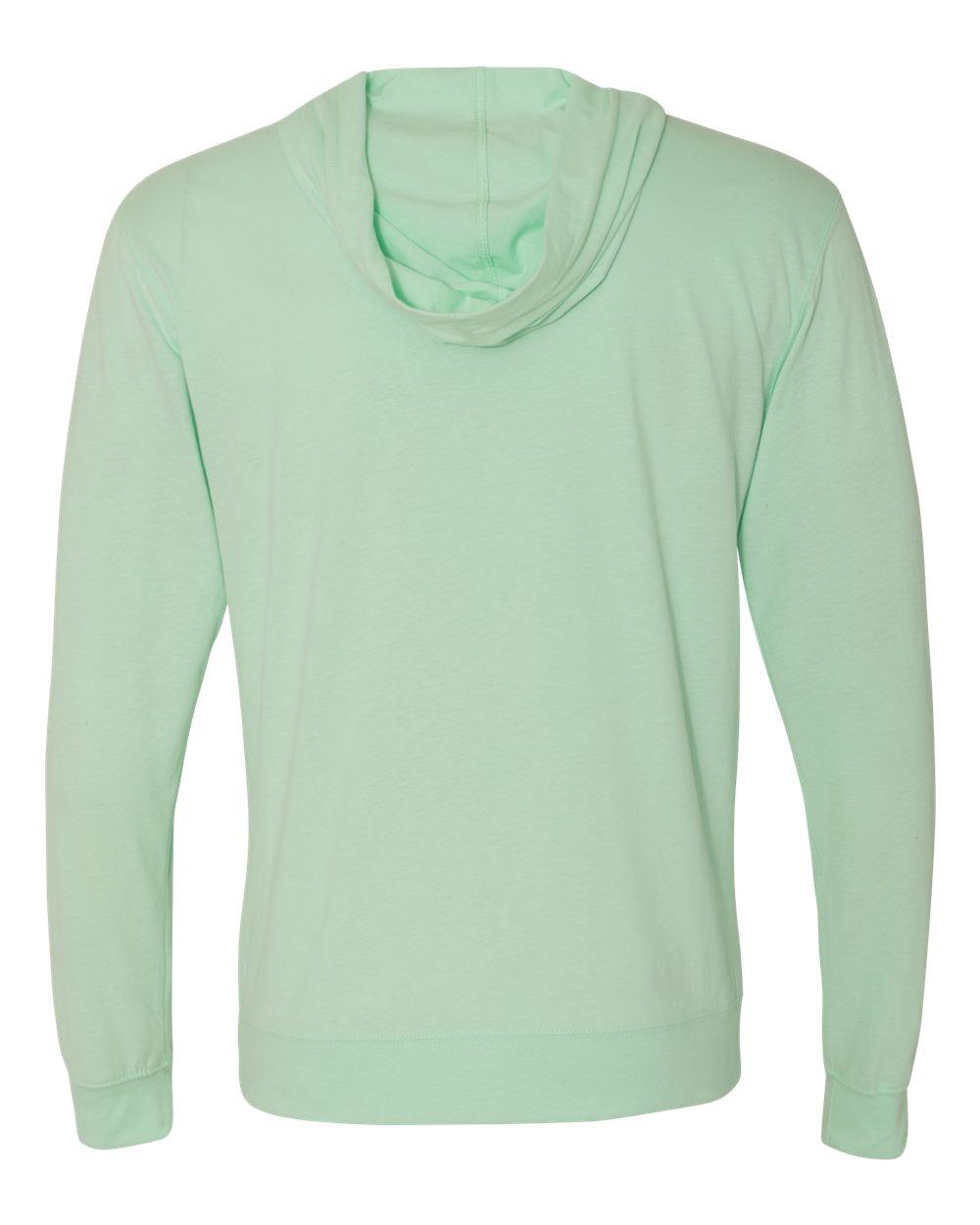 6491 Next Level Sueded Long Sleeve Hooded Full Zip - Back Image
