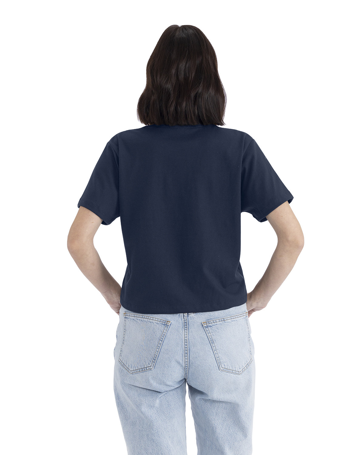 7610 Next Level Ladies Heavyweight Boxy T-Shirt - Back Image