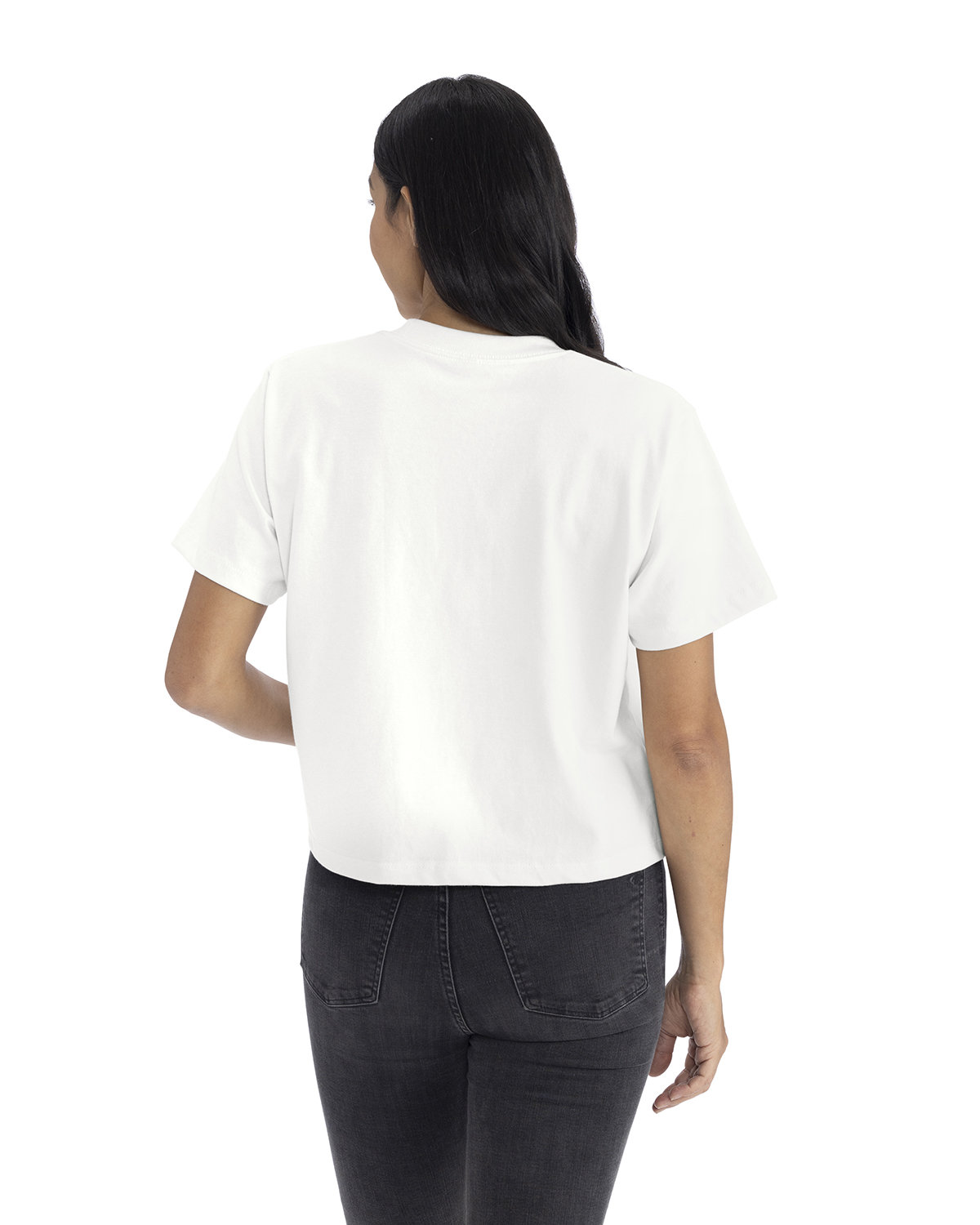 7610 Next Level Ladies Heavyweight Boxy T-Shirt - Back Image