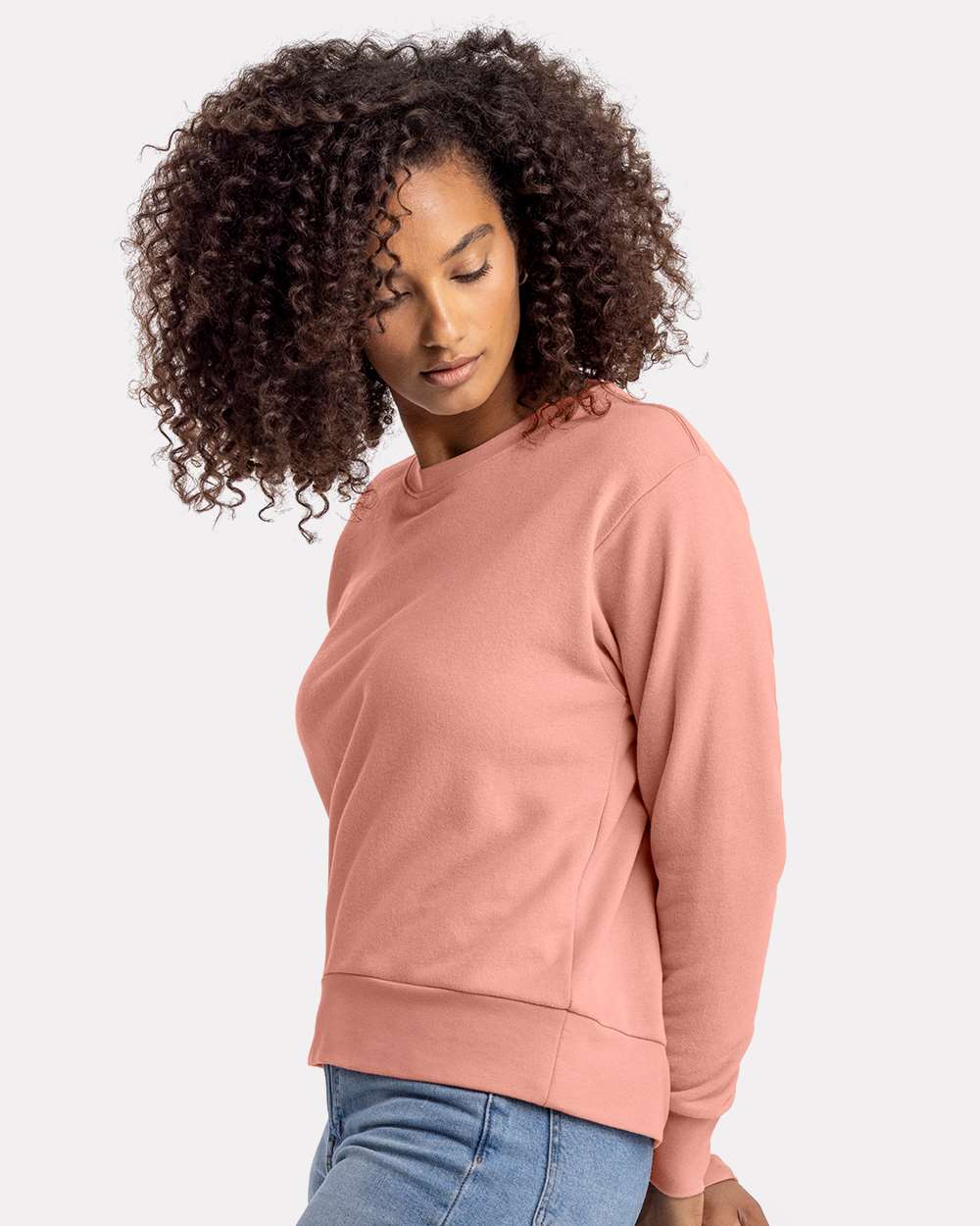 9084 Next Level Ladies Laguna Sueded Sweatshirt - Siide Image