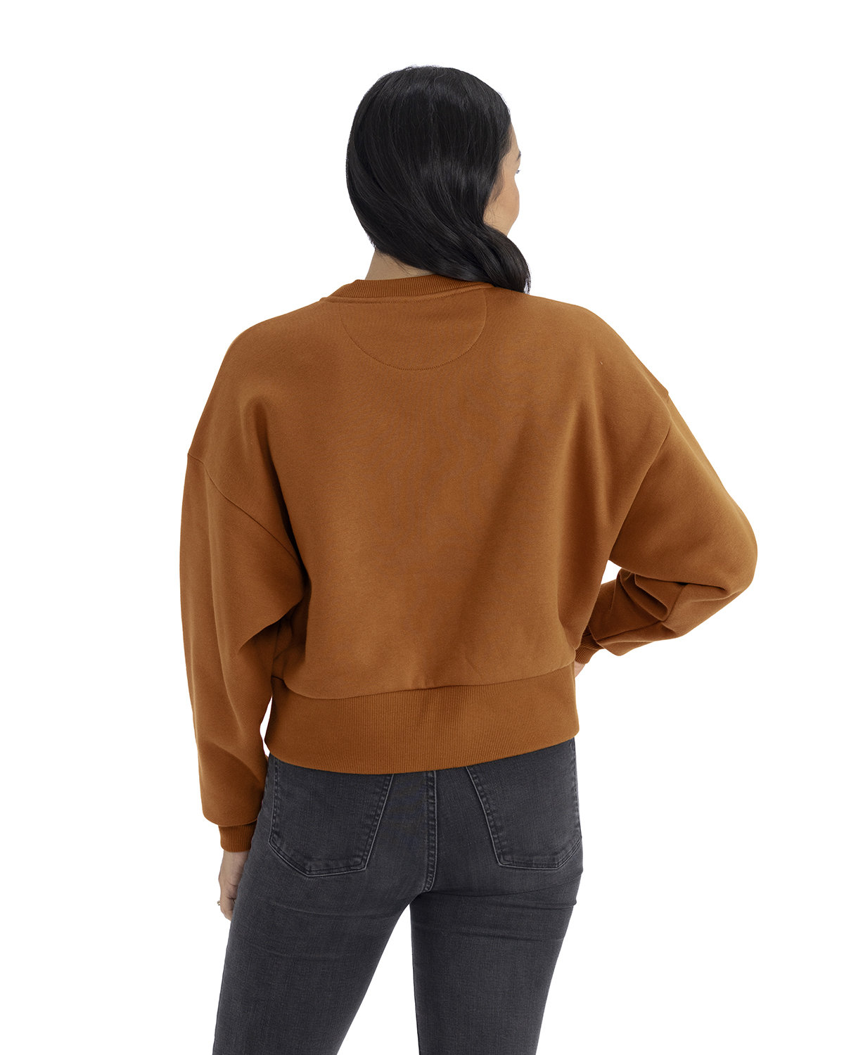 9087 Next Level Ladies Heavyweight Sweatshirt - Back Image