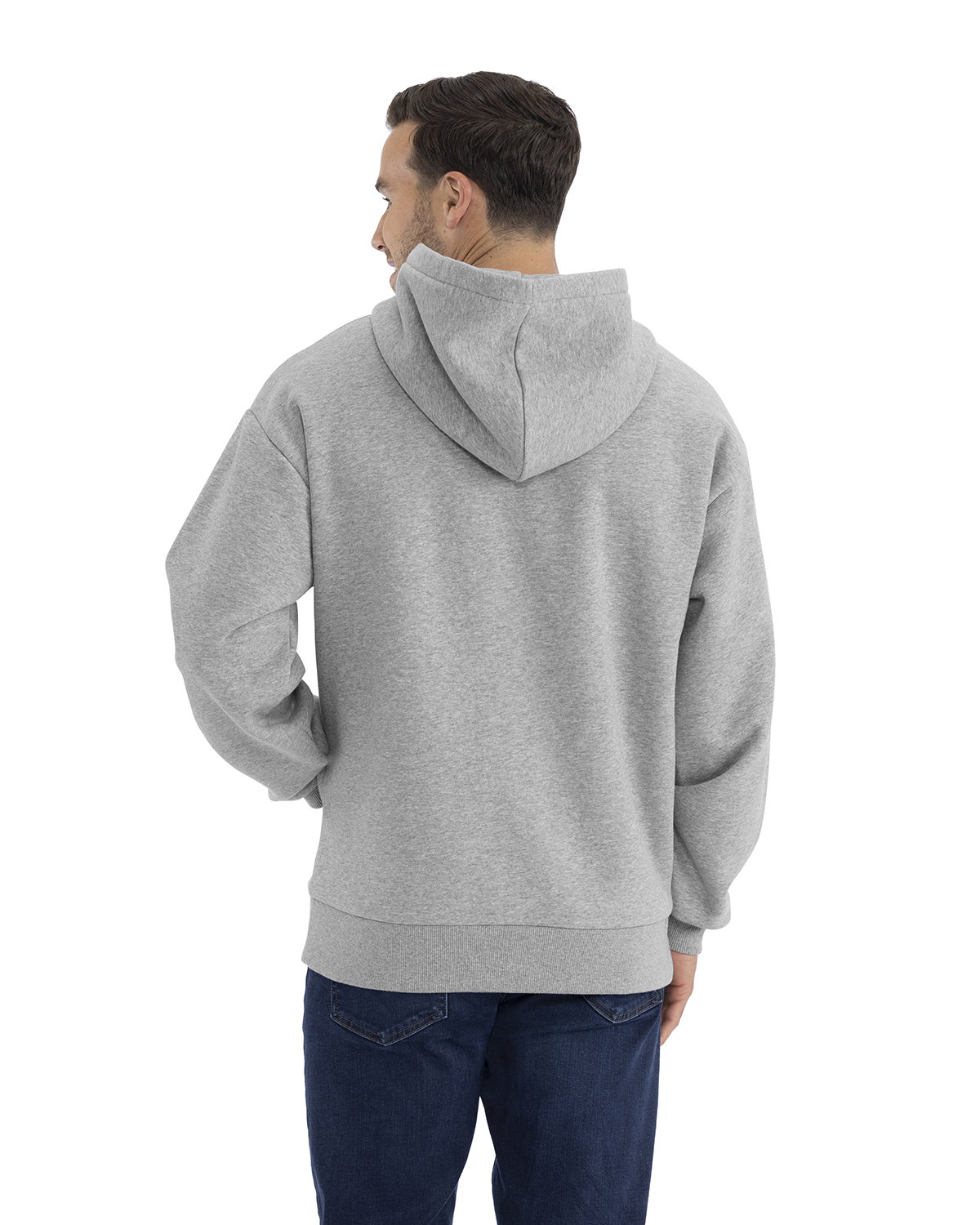 9307 Next Level Unisex Heavyweight Pullover Hooded Sweatshirt - Back Image