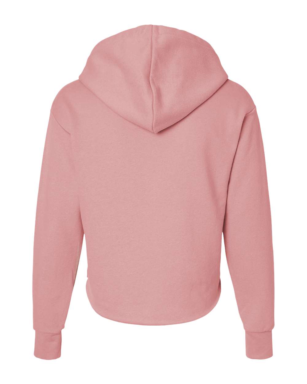 9384 Next Level Ladies Cropped Pullover Hooded Sweatshirt - Back Image