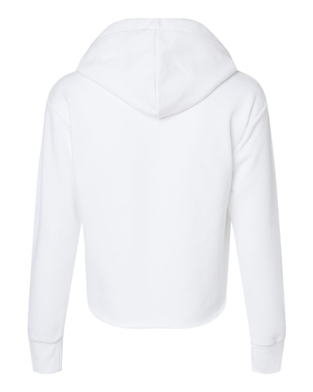 9384 Next Level Ladies Cropped Pullover Hooded Sweatshirt - Back Image
