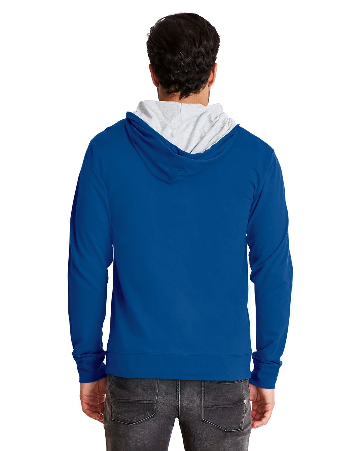 9601 Next Level Unisex Laguna Full-Zip Hoodie - Back Image