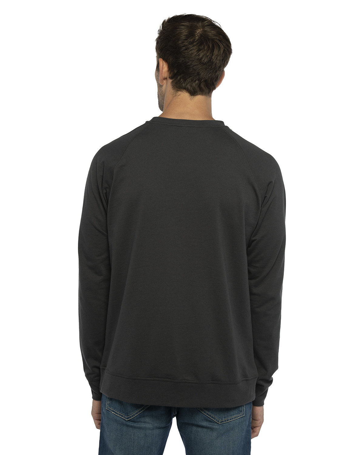 N9000 Next Level Unisex Laguna French Terry Raglan Sweatshirt N9000 Next Level Unisex Laguna French Terry Raglan Sweatshirt - Back Image