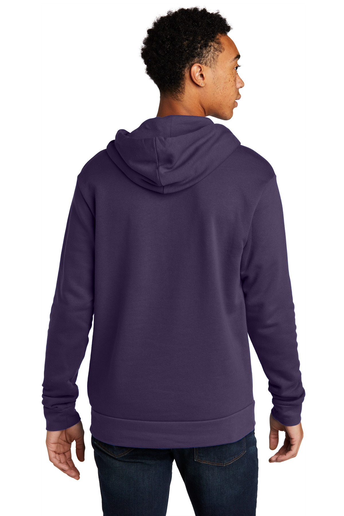 NL9303 Next Level Unisex Beach Fleece Pullover Hoodie - Back Image