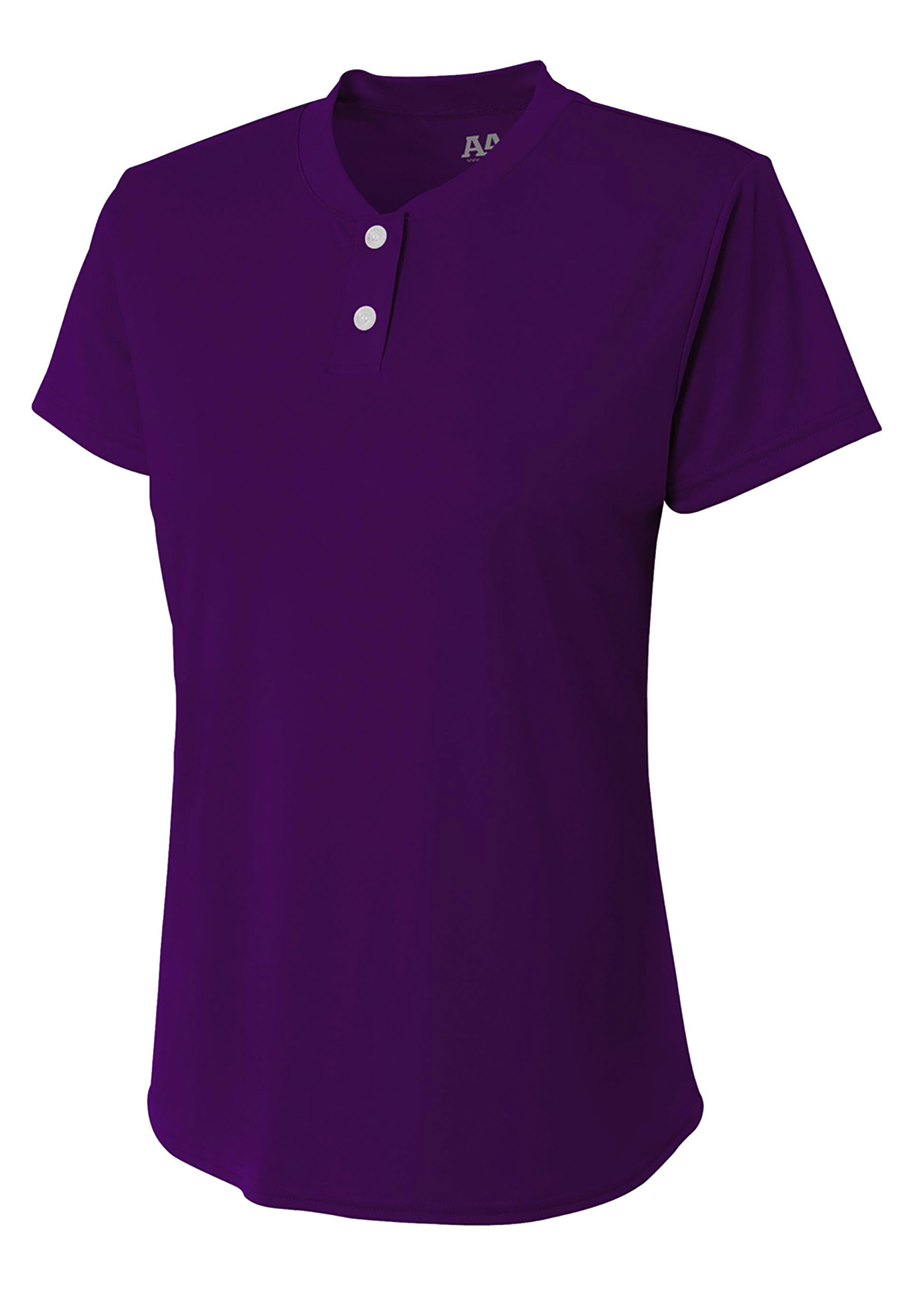 NG3143 A4 Girls Tek 2-Button Henley Shirt NG3143 A4 Girls Tek 2-Button Henley Shirt