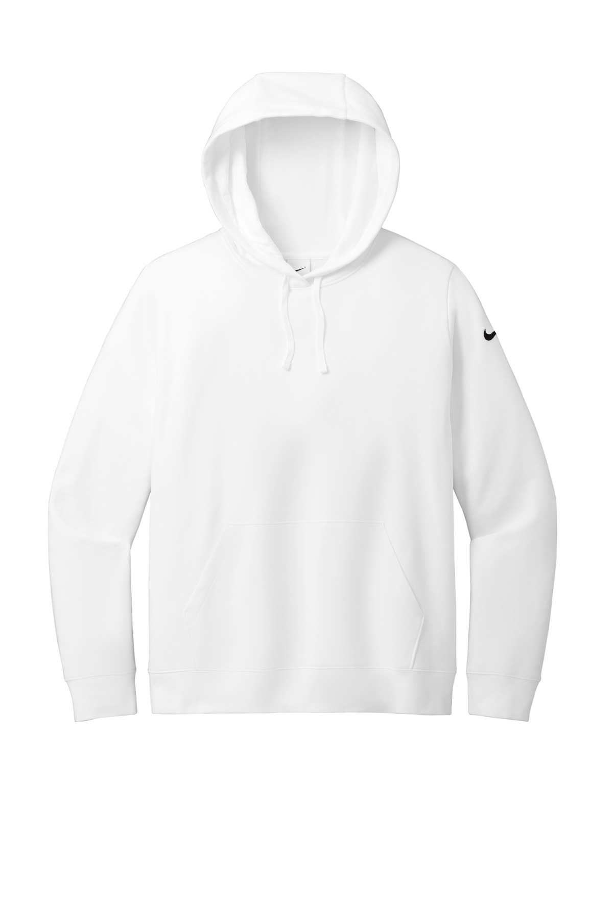 NKFD9889 Nike Ladies Club Fleece Sleeve Swoosh Pullover Hoodie