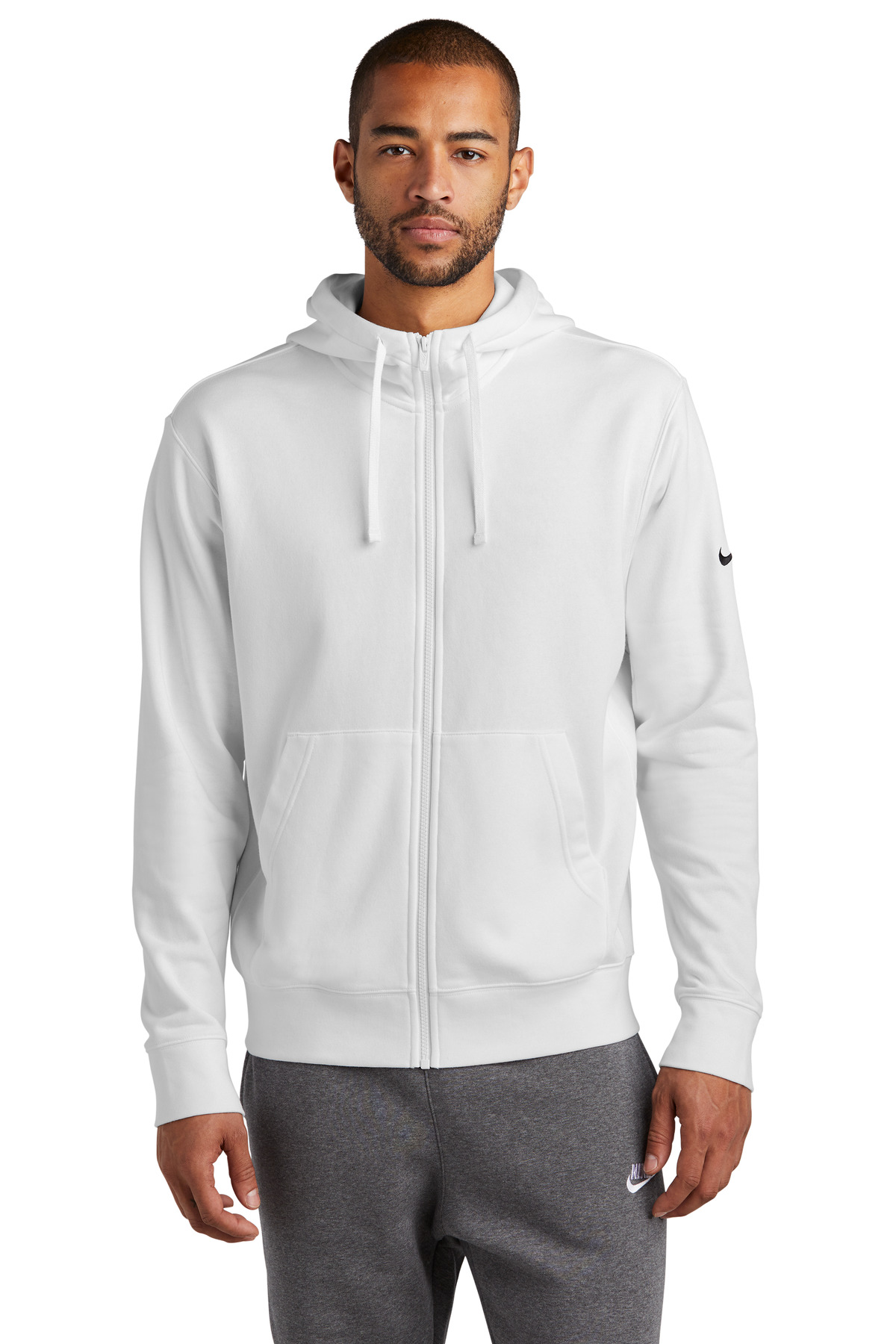 NKDR1513 Nike  Club Fleece Sleeve Swoosh Full-Zip Hoodie