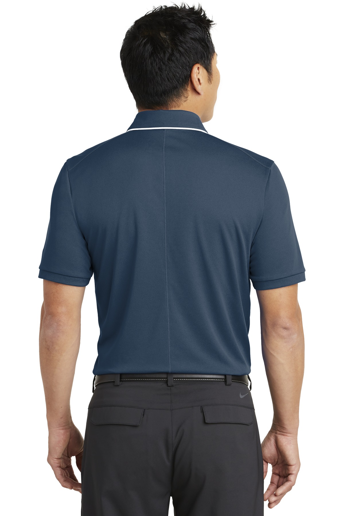 NKAA1849 Nike Dri-FIT Edge Tipped Polo. - Back Image