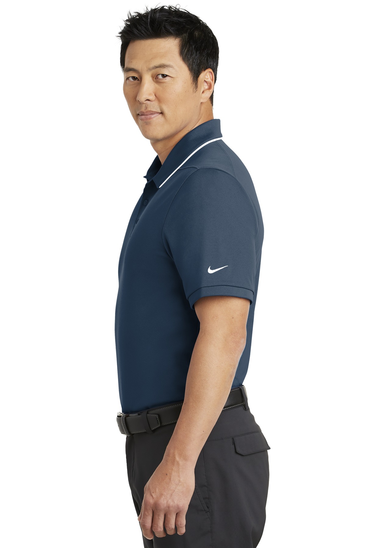 NKAA1849 Nike Dri-FIT Edge Tipped Polo. - Siide Image