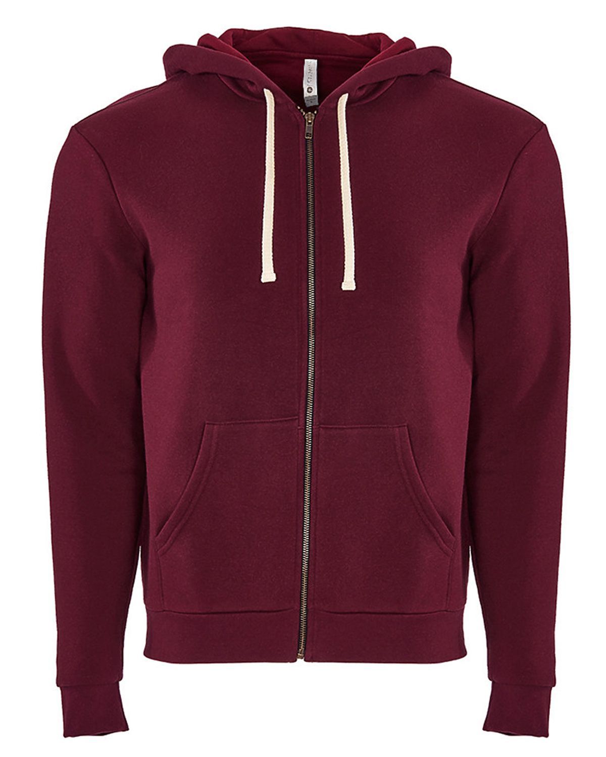 NL9602 Next Level Unisex Beach Fleece Full-Zip Hoodie.