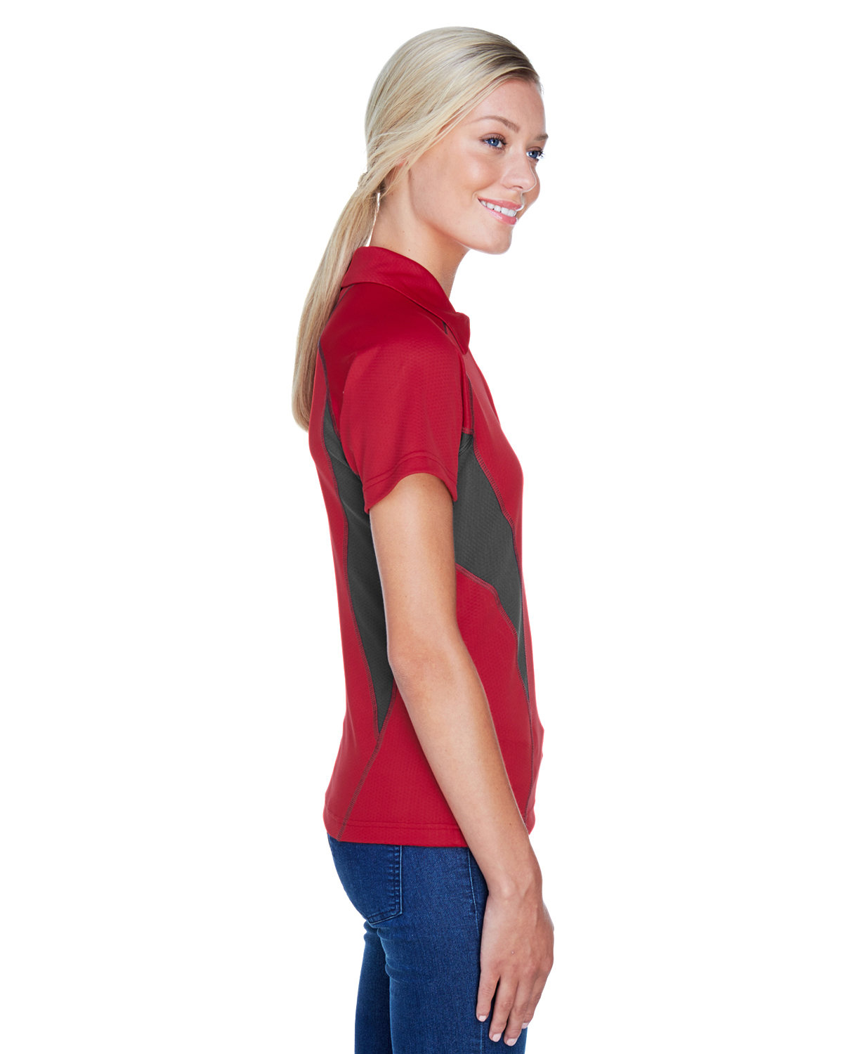 78657 North End Ladies Serac UTK cool?logik Performance Zippered Polo - Siide Image